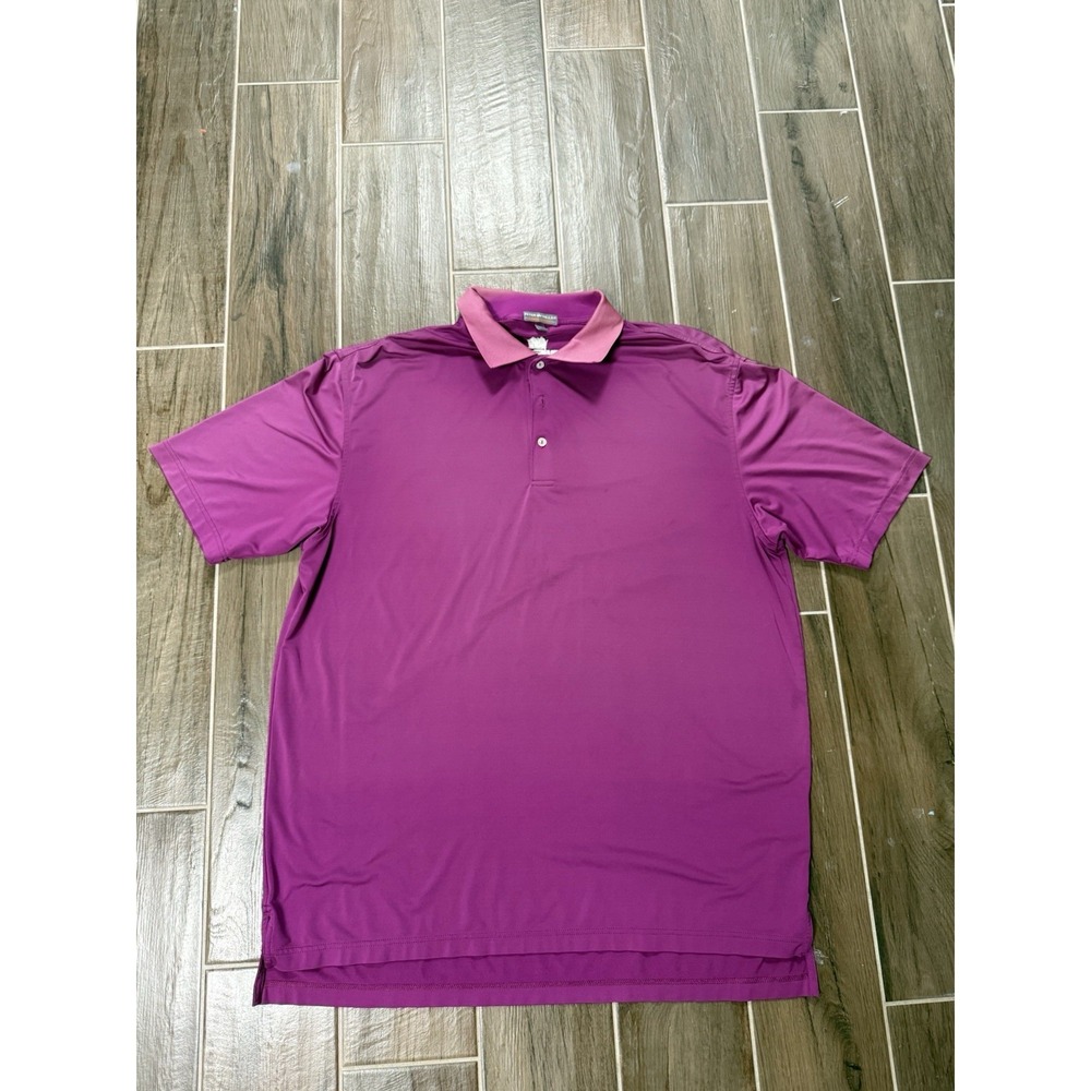 Peter Millar Polo Shirt Mens Large XL Summer Comfort Golf Big Logo